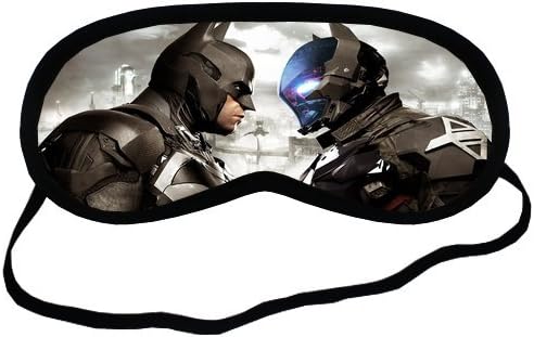 Custom Batman Arkham Knight Sleeping Mask, Comfortable Soft Cotton Shading breathable Sleeping Aids Eye Mask Cover Travel &amp; Work Rest