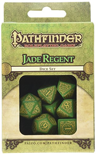 Q Workshop Pathfinder Jade Regent Dice Set (7) Board Games