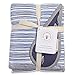 Burts Bees Baby Infant Reversible Blankets 100% Organic Cotton GOTS Certified - On The Road Prints with Quilting Pattern Soft Nursery Blanket with 100% Polyester Fill for Size 30 x 40 Inch
