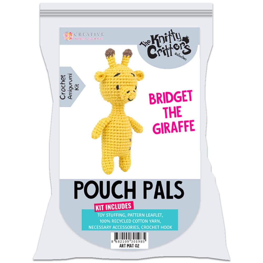 Knitty Critters The Pouch Pals - Bridget The Giraffe