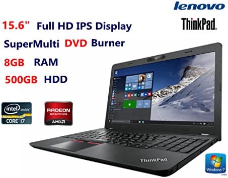 Lenovo Thinkpad 15.6" Full HD Business laptop Intel Skylake i7 2.5Ghz 8GB Ram AMD Radeon R7 M370 delicated graphics card, Windows 7 Pro, Fingerprint Reader