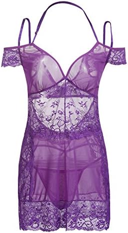 Vpicuo Plus Size Women Bodysuit Lingerie For Women Sexy Corset With Straps Lace Babydoll Chemise