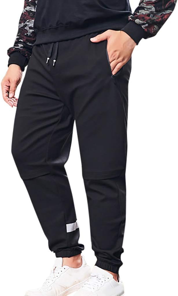 JAMZER Hot Sale Mens Stretch Jogging Bottoms Loose Fit Casual Autumn Jogger Pants Oversize Sweatpants