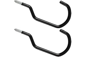 Cozihom 8 Inches Extra Large Mountain Bike Storage Hook Set, Heavy Duty Garage Hook Set Pack of 2