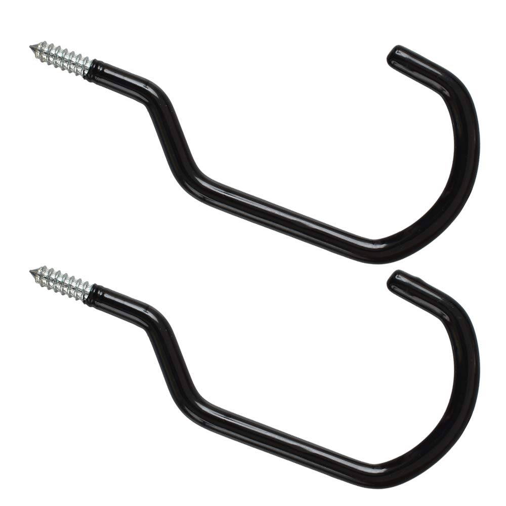 Cozihom 8 Inches Extra Large Mountain Bike Storage Hook Set, Heavy Duty Garage Hook Set Pack of 2