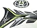 Z900 Fuel Gas Protector Pad Tank Cap Protector Pad and Z900 Sticker Decal Gas Fuel Protector Tank Pad (1 Set) for Kawasaki Z900 2015 2016 2017