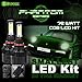 72W 8000LM US BridgeLux COB LED Chip Headlight Conversion Kit - White 6000K Replace Halogen Bulbs - H10 / 9140 / 9145