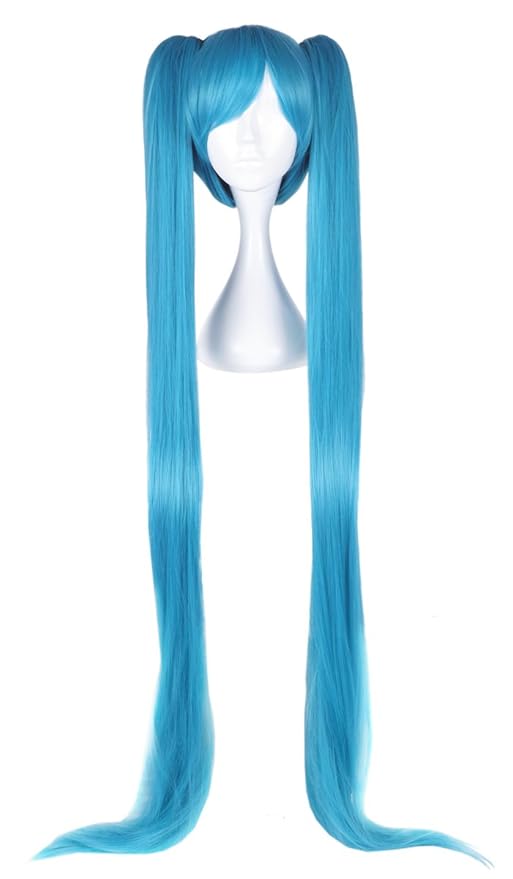 CoolChange Peluca Miku Hatsune con Dos Colas largas de Caballo