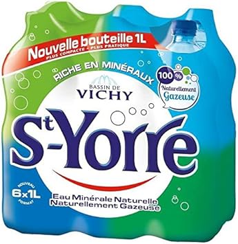 St Yorre Eau Minérale Naturellement Gazeuse 6x1l Prix