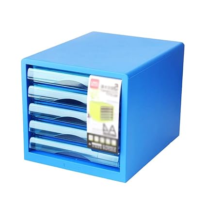 Gdn Desktop File Cabinet 5 Layers Office A4 Color Plastic Drawer