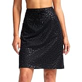 SANTINY Women's 20'' Knee Length Skorts Skirts 6 Pockets High Waisted Drawstring Long Athletic Tennis Golf Skirt Women