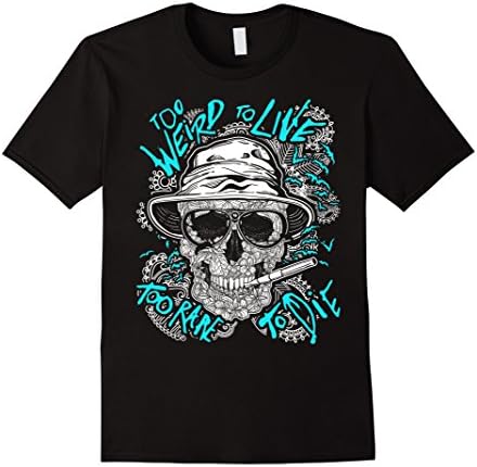 Men's Too weird to live too rare to die 2XL Black