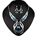o kl for Women, Engs Choker Blue m Crystal Jewelry Set for Girls Women