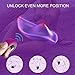Vibrating Panties Vibrator, Invisible Wearable Mini Small Bullet Vibrator Stimulate Clitoris Wireless Remote Control Adult Sex Toys for Women and Couples (Purple)