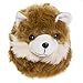 Silver Lilly Animal Slippers - Plush Pomeranian Dog Slippers (Brown, Medium)