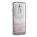 kwmobile TPU Silicone Case for ZTE Axon 7 Mini - Crystal Clear Smartphone Back Case Protective Cover - Indian Sun Light Pink/White/Transparent