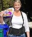 Back Brace Lumbar Support with Adjustable Suspenders, Hook and Loop Fastener, Breathable Back Panel Made with Spandex Material, Removable Straps