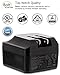 FosPower Bolt [UL Certified] 4 Port Dual USB 17W 5V/6.8A Foldable Travel Wall Charger with WizCharge for iPhone 7 Plus, Galaxy S7 Edge, Note 5, LG G5, HTC 10, Moto G4 Plus, Google Pixel XL - Black