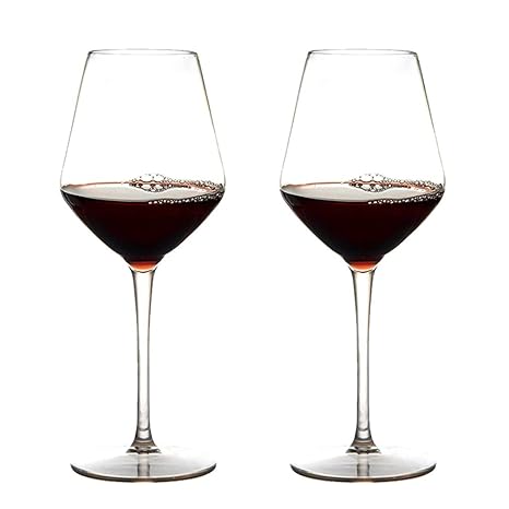 MICHLEY Unzerbrechlich Tritan-Kunststoff weingläser, rotwein trinkglas, gläser fur Camping Party, BPA-frei 440 ml plastik Tas