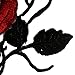 Mimgo Store Rose Flower Iron-On Embroidered Patch Applique Motif Garment Decoration Craft (5#)