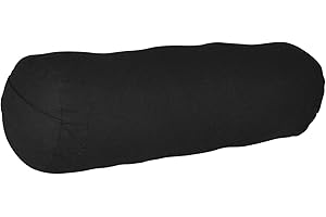 YogaAccessories Small Junior Sized Round Cotton Yoga Bolster