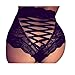 Cradlebeauty Sexy Womens Lace Lace-up High Waist See-Through Briefs Panties