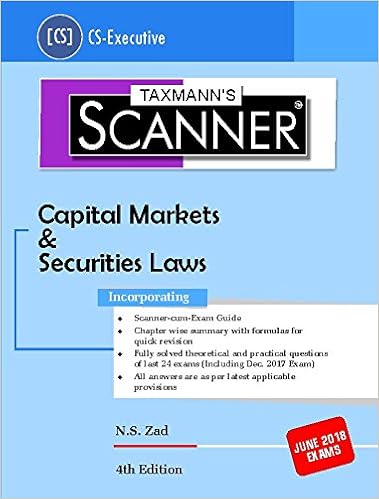 Scanner Capital Markets & Securities Laws (CS-Executive) June 2018 Exams