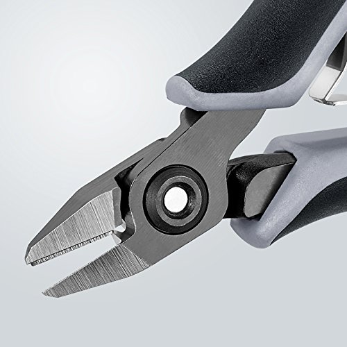 Knipex Präzisions-Elektronik-Seitenschneider ESD brüniert, mit Mehrkomponenten-Hüllen 125 mm 79 62 125 ESD – Bild 6
