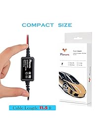 Kit de cables duros para cámara de salpicadero, mini USB, kit de alambre duro para Dashcam, Plozoe 12 V 30 V a 5 V para coche, Dash Camera cable de alimentación, regalo 4 fusible de grifo cable y herramienta de instalación (11,5 pies)