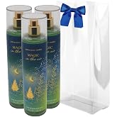 Bath &amp; Body Works MAGIC IN THE AIR Fine Fragrance Mist 3-piece Gift Set with a Blue Bow for Holiday 8 fl oz each