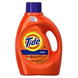 Tide Original Scent HE Turbo Clean Liquid Laundry Detergent, 64 loads, 100 fl oz (Packaging May Vary)