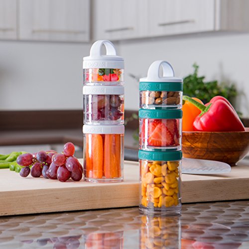 Whiskware Stackable Tritan Plastic Snack Pack, Teal