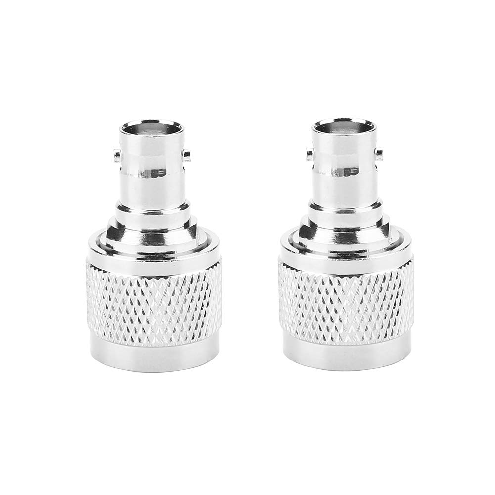 Ouitble Type N to BNC Adapter 2pcs Type N Male to BNC Female RF Connector Coaxial Adapter Test Converter