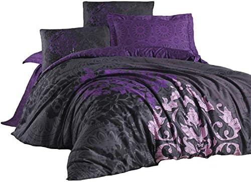 Cotton Box Kosem Sultan Cift Kisilik Saten Nevresim Takimi Murdum Amazon Com Tr