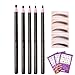 10Pcs Paint Eyebrow Pencil Set Enhancer Makeup Tools Drawing Eye Brow Pen Pencil Cosmetic Eye Permanent Make up Definer Eyebrow Shaping Stencil Template Razor Trimmer Microblading Pencils