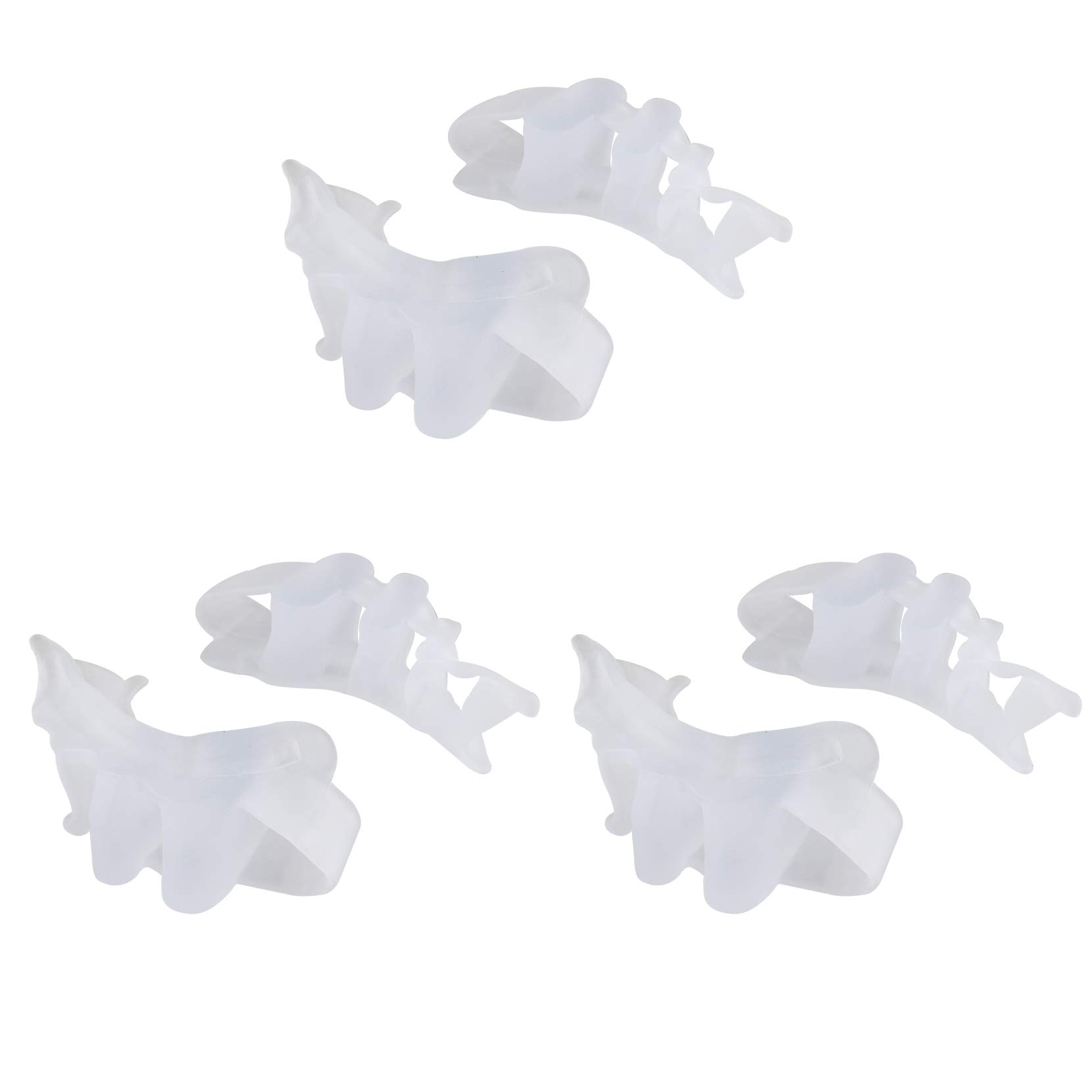 Futheda 3 Pairs Silicone Toe Separators and Straightener Gel Bunion Stretchers Spacer Hammer Toe Corrector Protector for Claw Hallux Valgus Overlapping Hammer Toe Pain Relief from Tired Achy Feet