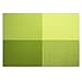 REACHS Placemats Sets of 6, Place Mats for Dining Table or Kitchen, Washable Vinyl Placemats for Dining Table, Set of 6 (Green)