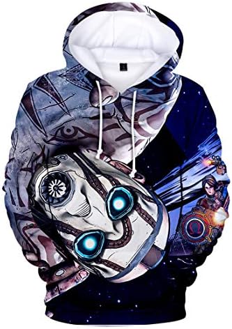 Tungly Unisex 3D Digital Printing Big Size Hoodies with Pockets.