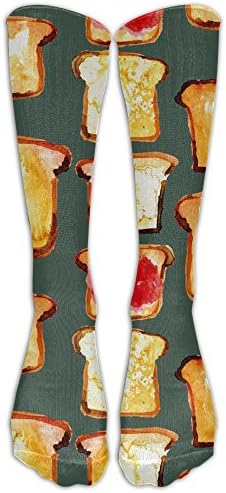 Unisex Unique Design Jam On Toast Socks 78% Cotton / 20% Nylon / 2% Spandex