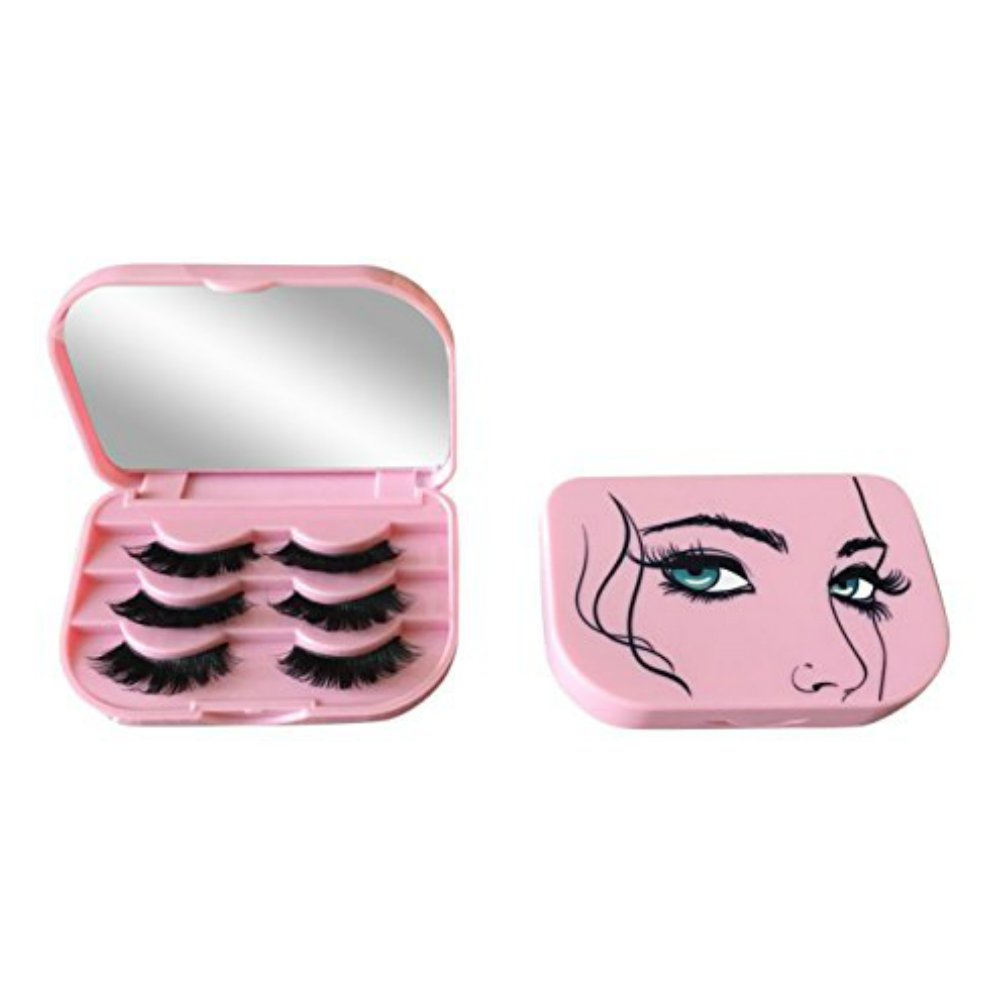 False Eyelash Case Holder Pink 