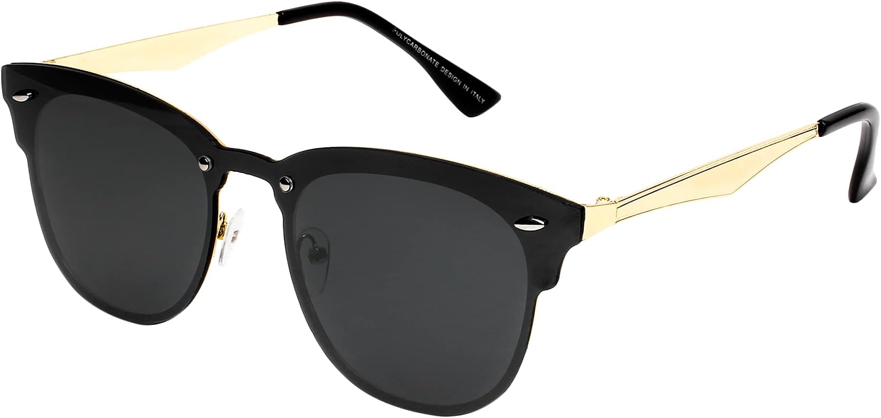 THEWHOOP Unisex Adult Rectangular Sunglasses (Pack of 1)