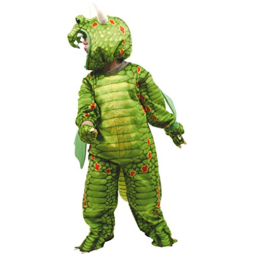 small foot Kinderkostüm Drache, inkl. Masken-Kapuze, Handschuhen und Schwanz, Kleidergröße 80-86, Dragon 5636, mehrfarbig, Einheitsgröße – Bild 6