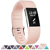 For Fitbit Charge 2 Band, GEAK Replacement Bands for Fitbit Charge2 HR,Small,Blush Pink