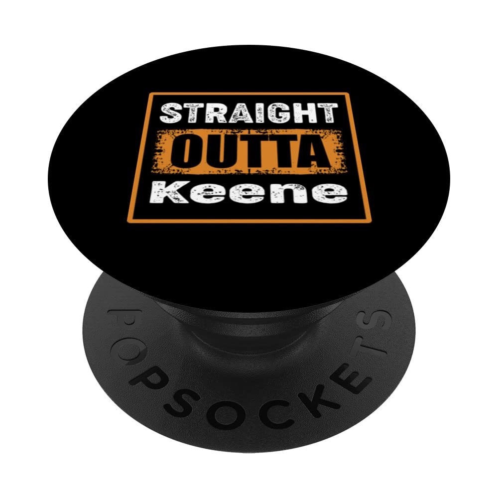 Straight Outta Keene New Hampshire USA Distressed Vintage PopSockets Swappable PopGrip