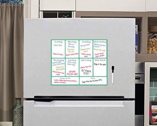 image for Lushleaf Designs Dry Erase Meal Planner Calendar - 16