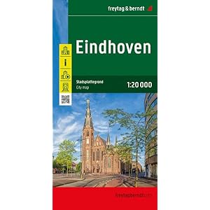 Eindhoven, Stadtplan 1:20.000, freytag & berndt: PL 203 Landkaart – Gevouwen Kaart, 30 juni 2022