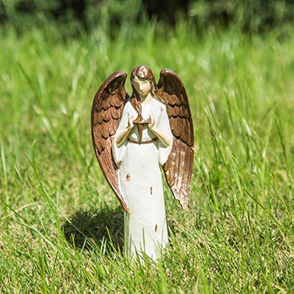 Angel Resin Outdoor Statues Statue Spring Summer Ornament Figurine Polystone For eBay