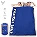 Forbidden Road 380T Nylon Double Sleeping Bag 15 ℃ / 60 ℉ 2 Person Waterproof Lightweight Envelope Sleeping Bags with Free Carrying Bag Perfect for Spring Summer Fall Camping Backpacking Hiking