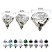 TheMaddHatter Dermal Clear Round CZ Top Prong Setting 316l Surgical Steel (14g) (1 Piece)
