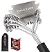 Flexzos Effortless Bristle Free BBQ Grill Brush with Steel Scraper | Safe for All Grills Types & Grill Grates | Includes Storage Case